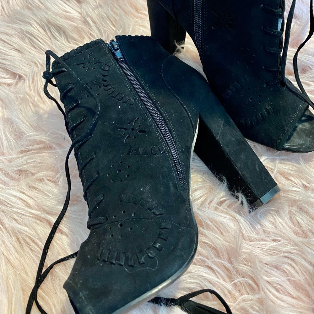 Garania Peep Toe Bootie